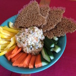 Tuna salad and cracker